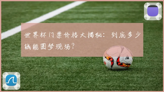 世界杯门票价格大揭秘：到底多少钱能圆梦现场？